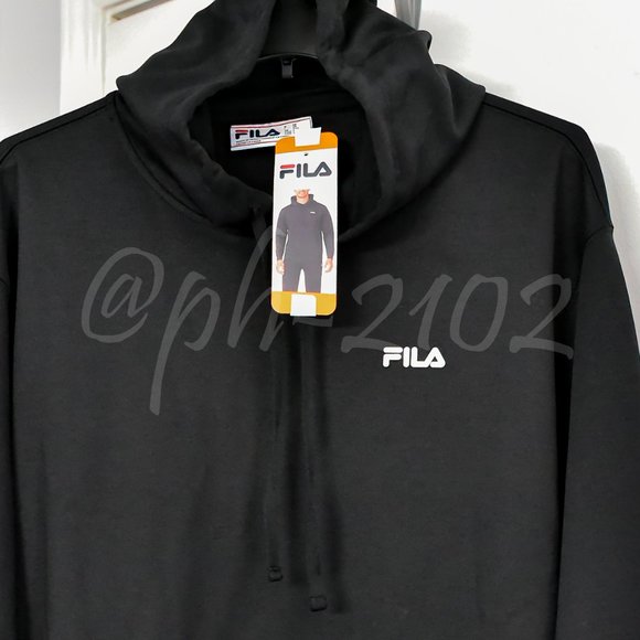 FILA Men’s Performance Hoodie -BLACK - Picture 2 of 5